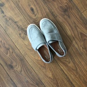 Tom’s wool loafers